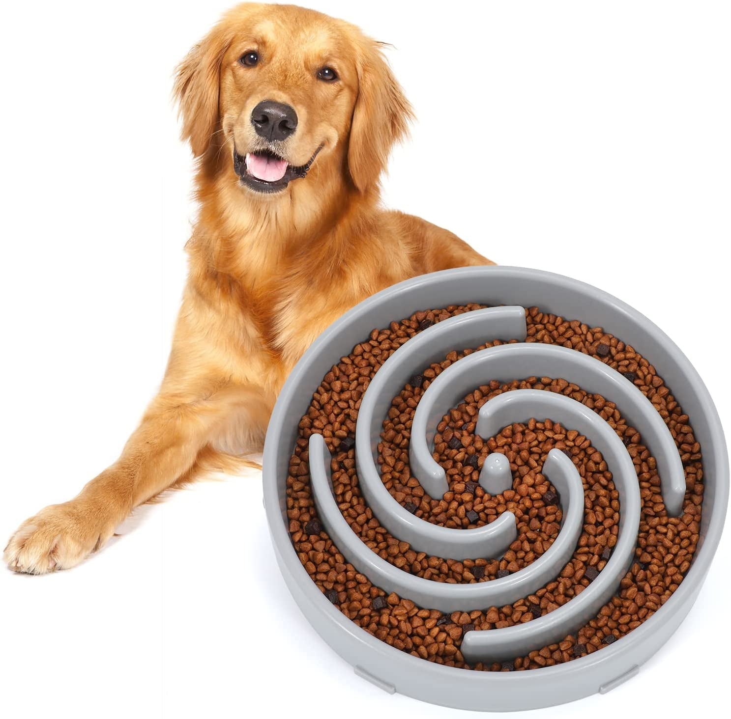 WHIPPY Slow Feeder Dog Bowl – Healthy Eating, Interactive Maze Design