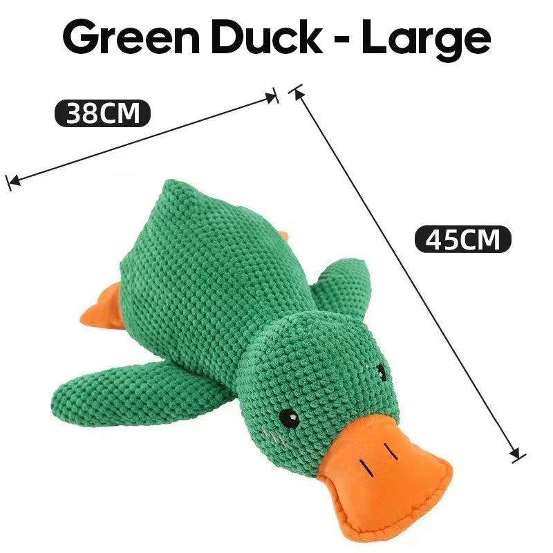 Dog Toy Stomping Duck Bite Resistant Grinding Teeth Cleaning Large Dog Interactive Entertainment Puppy Boredom Pet Plush Toy