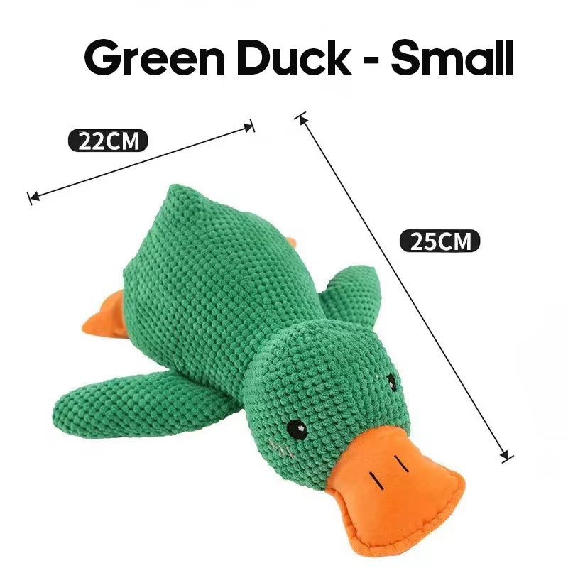 Dog Toy Stomping Duck Bite Resistant Grinding Teeth Cleaning Large Dog Interactive Entertainment Puppy Boredom Pet Plush Toy